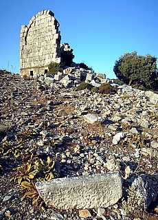 Tomb monument in the ancient Lykian city Lydea