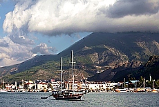 Gewitterwolken der Bucht von Fethiye