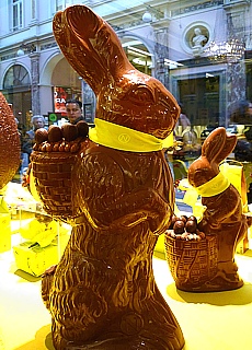 Chocolate of Neuhaus in Citycenter of Brussels