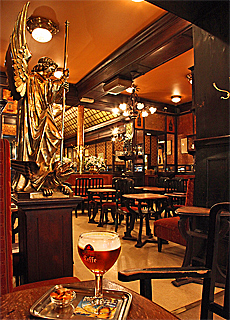 Leffe beer in Pub Cirio near Grande Place