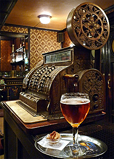 Leffe beer in Pub Cirio near Grande Place
