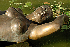 Sexy bronze statue