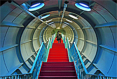 Stairs inside the Atomium