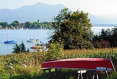 Blick von Gstadt auf die Fraueninsel