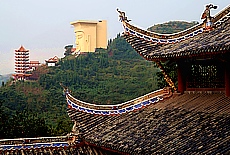 Ghost town Fengdu on Yangtze river