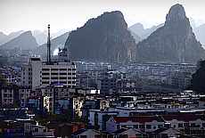 Limestone mountains in Guilin