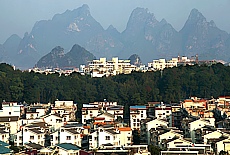 Limestone mountains in Guilin