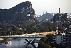 Limestone mountains on river Li in Guilin