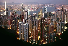 Skyline Hongkong from Peak