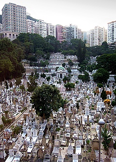 Graveyard in the Downtown Hongkong