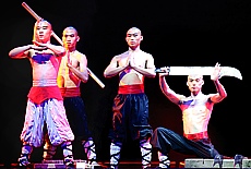 Sword fight at Red Theatre Kung Fu Show Beijing