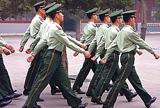 Military parade on the Tiananmen Square in Beijing