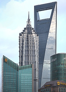 skyscraper bottle opener in Shanghai
