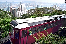 Cable Car onto the Pick in Hongkong