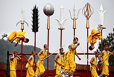 Kung Fu in Shaolin monastery