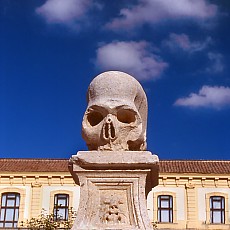 Skull and bones in Monastery Padula