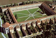 Airshot of the Monastery of Padula