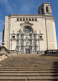 Massive gothic Cathedral in Girona