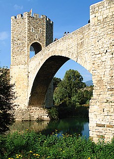 Gothic bridge in Besalú