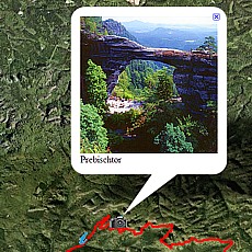 GPS-Track hiking Prebischtor (19,2 km)