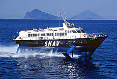 Aliscafi SNAV near Panarea and Stromboli