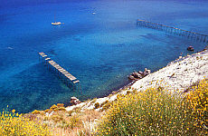 Old Landing piers near Porticello