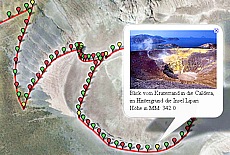 GPS-Track hicking Kraterrand Vulcano (4,3 km)