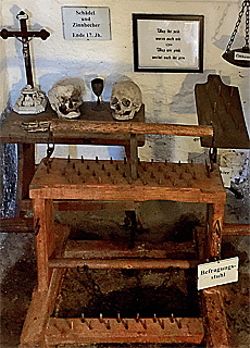 Folterkammer im Schloss Wolkenstein