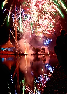 Fireworks in Olympiapark