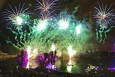 Summernight dream fireworks at Olympia lake