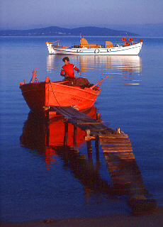 Fishermen in Ouranopolis