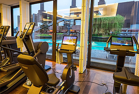 Fitness center in the Ritz Carlton 5Star Hotel Wolfsburg