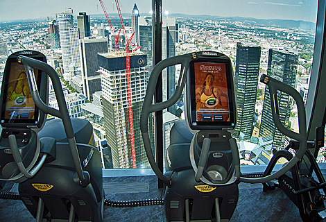 Fitness Studio on top of Main Tower Helaba