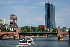 EZB and old river Main bridge