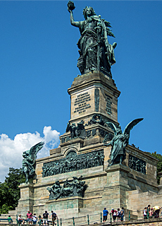 Niederwald monument in the vineyards of Ruedesheim