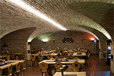 Vaults in beer hall Weihenstephan