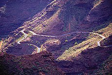 Strasse im Barranco de Mogán