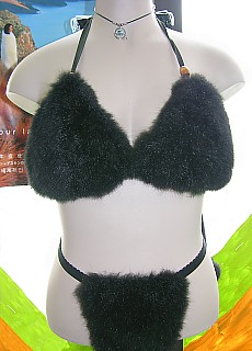 Sexy bikini from Opossum coat