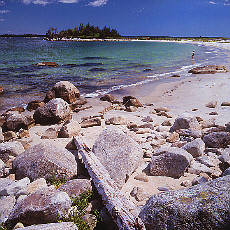 Lonesome beach on Nova Scotia