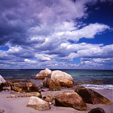 Lonesome beach on Nova Scotia