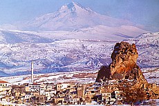 Cappadocia in strong Winter