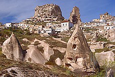 fairy chimneys in Uchisar