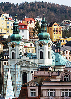 Blick auf Karlsbad