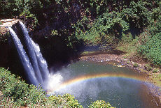 Rainbow at Wailua Waterfall