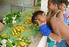 Happy childs on Moorea