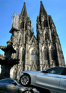 Filmaufnahmen auf der Cologne Domplatte