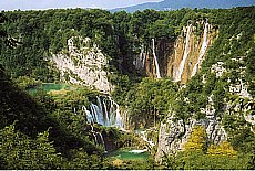 Waterfall at Plitvice lakes