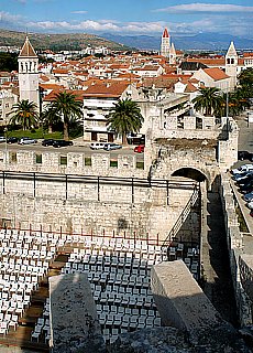 View from citadel in Trogir