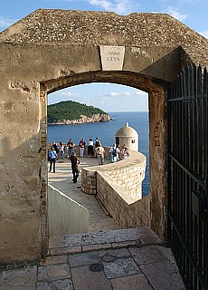 Defense tower in the citywall of Dubrovnik