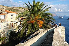 Walking on the citywall of Dubrovnik